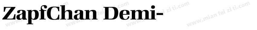 ZapfChan Demi字体转换
